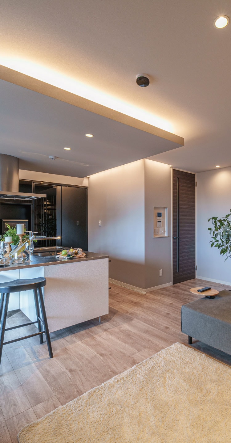 Ltype Living Dining Kitchen モデルルーム